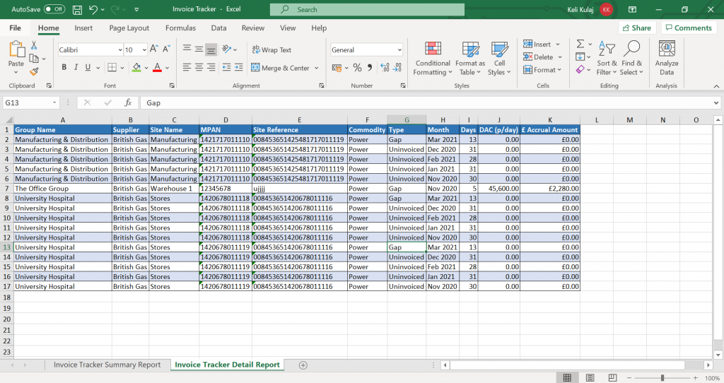 Invoice Tracker - Home